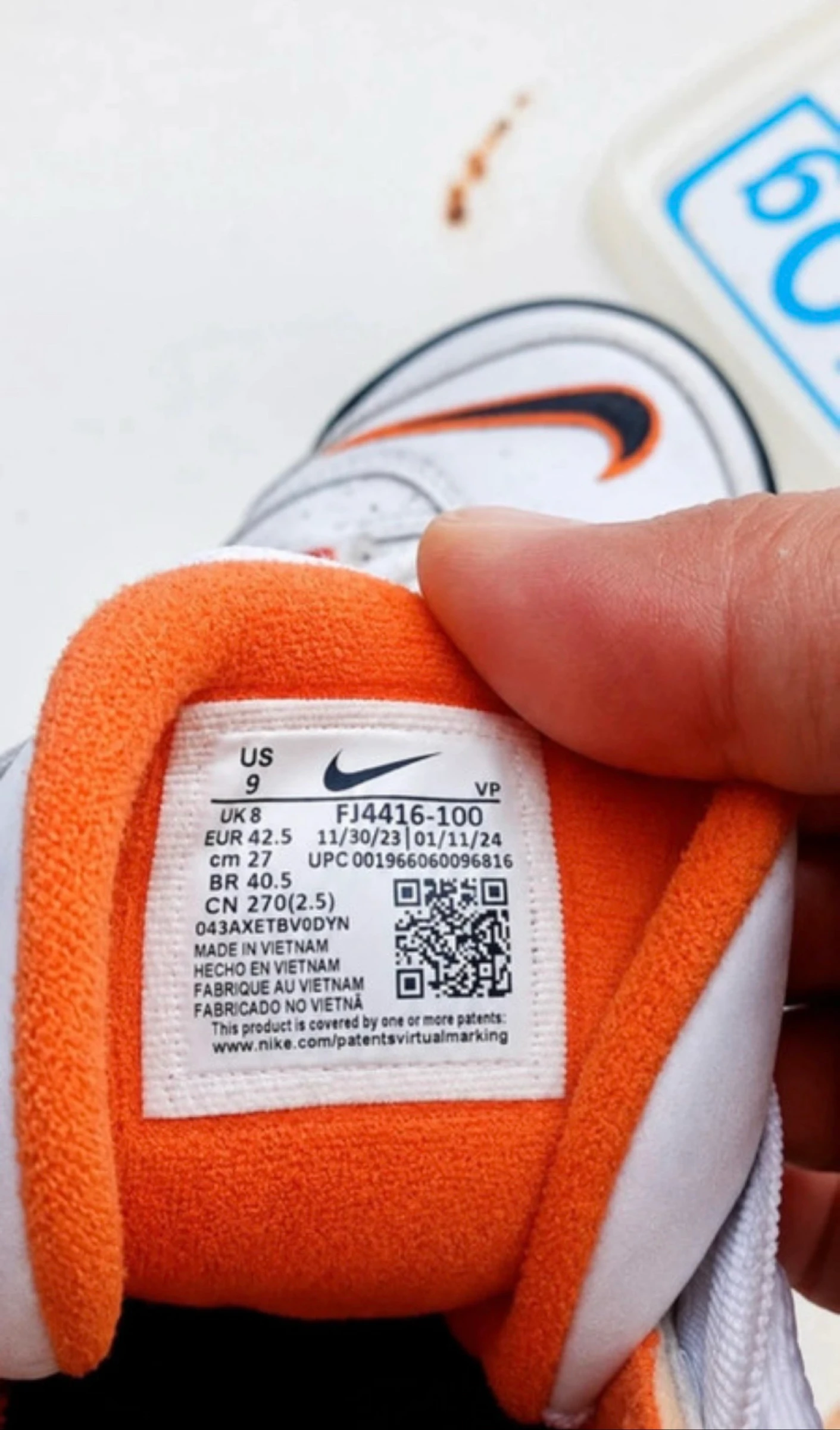 🔥 Nike Air More Uptempo – Wit / Zwart / Oranje 🔥 – photo 3